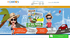 Desktop Screenshot of 4cantosturismo.com.br